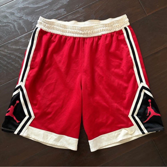 Jordan Other - Jordan Jumpman Red Black & White Basketball Shorts